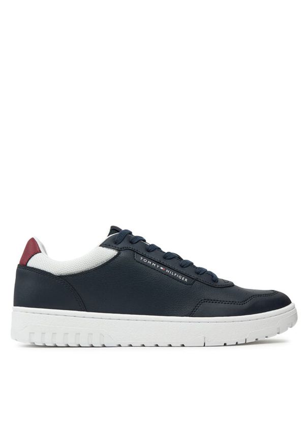 TOMMY HILFIGER - Tommy Hilfiger Sneakersy FM0FM05369 Granatowy. Kolor: niebieski. Materiał: skóra