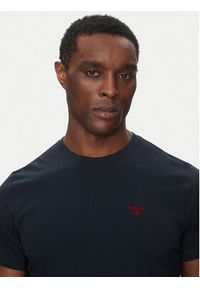 Barbour T-Shirt Essential Sports MTS0331NY91 Granatowy Tailored Fit. Kolor: niebieski. Materiał: bawełna #3