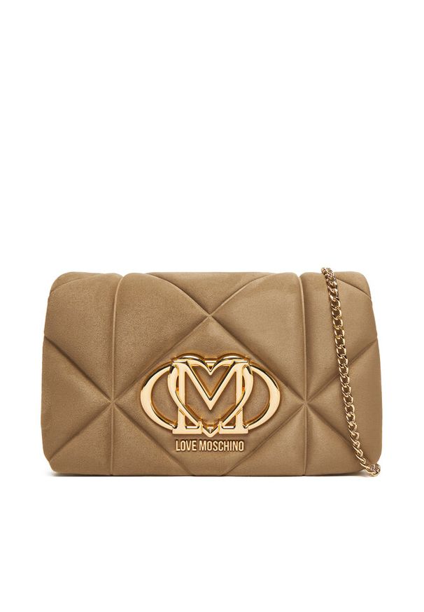 Love Moschino - Torebka LOVE MOSCHINO. Kolor: beżowy