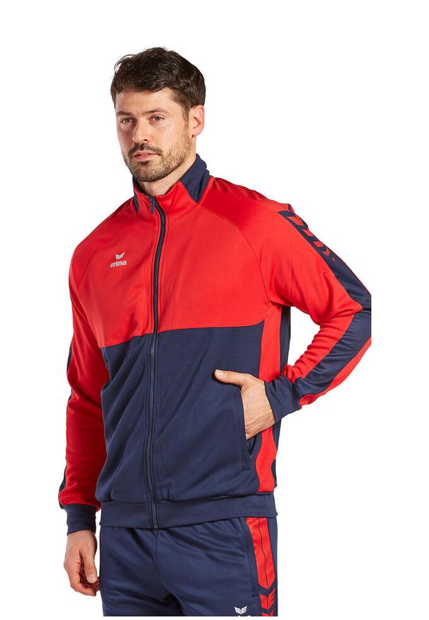 ERIMA - Kurtka Erima Worker Six Wings. Kolor: czerwony, niebieski, wielokolorowy. Sport: fitness