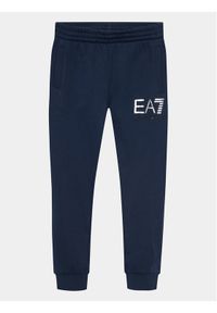 EA7 Emporio Armani Spodnie dresowe 6RBP54 BJEXZ 1554 Granatowy Regular Fit. Kolor: niebieski. Materiał: bawełna #1