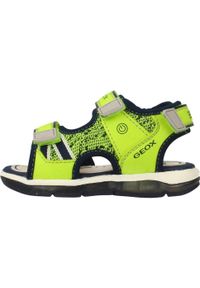 Geox - Sandały GEOX B SANDAL TODO BOY Żółty. Kolor: żółty. Materiał: syntetyk, tkanina, skóra. Sezon: lato