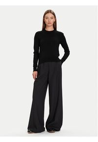 Calvin Klein Sweter LV044D370G Czarny Regular Fit. Kolor: czarny. Materiał: syntetyk #3