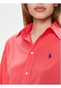 Polo Ralph Lauren Koszula Ls Ligh St 211916277007 Czerwony Regular Fit. Typ kołnierza: polo. Kolor: czerwony. Materiał: bawełna #2
