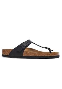 Japonki damskie Birkenstock Gizeh Bf Black. Kolor: beżowy, czarny, wielokolorowy, brązowy, szary. Materiał: skóra, syntetyk, materiał