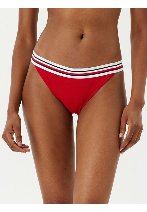 TOMMY HILFIGER - Tommy Hilfiger Dół od bikini UW0UW05829 Czerwony. Kolor: czerwony. Materiał: syntetyk