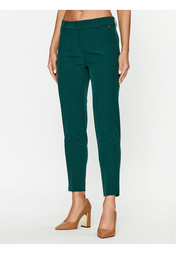 Maryley Spodnie materiałowe 23IB52Z/41BO Zielony Regular Fit. Kolor: zielony. Materiał: materiał, syntetyk
