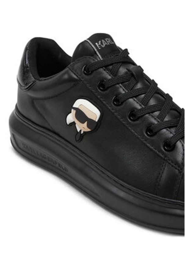 Karl Lagerfeld - KARL LAGERFELD Sneakersy KL62530N Czarny. Kolor: czarny. Materiał: skóra