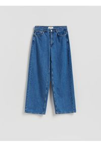 Reserved - Jeansy wide leg - niebieski. Kolor: niebieski #1