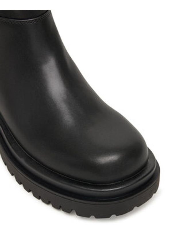 Versace Jeans Couture Kozaki 79VA3S65 Czarny. Kolor: czarny. Materiał: skóra