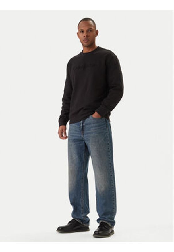 Calvin Klein Bluza Eu Sportswear Graphic LV04LF230G Czarny Regular Fit. Kolor: czarny. Materiał: bawełna