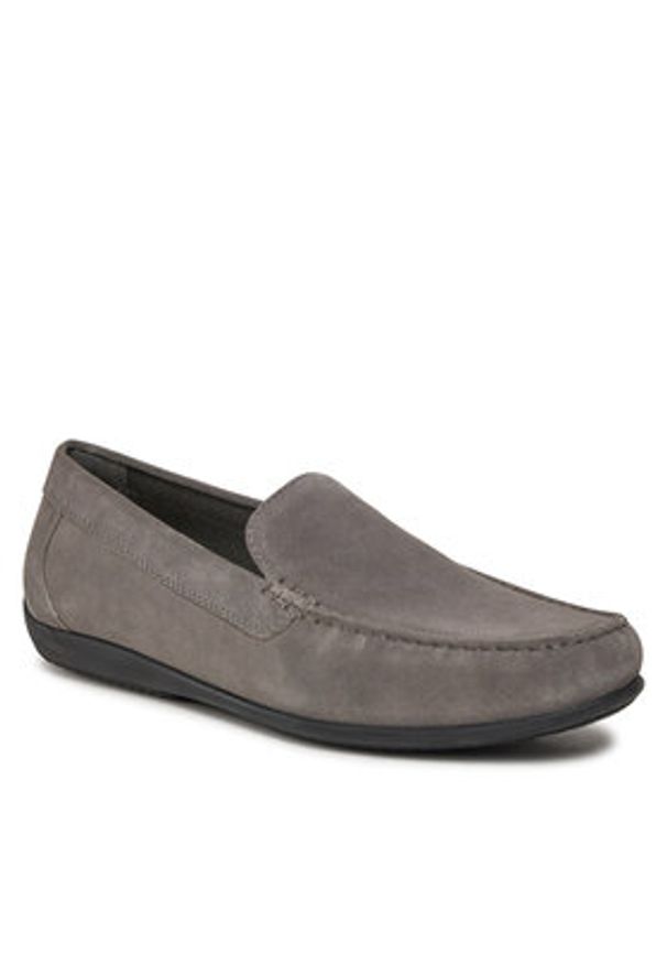 Geox Mokasyny U Ascanio U450WB 00022 C1006 Szary. Kolor: szary. Materiał: zamsz, skóra