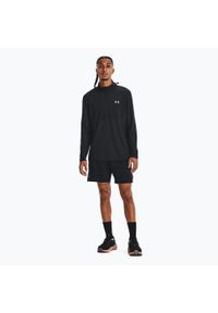 Longsleeve do biegania męski Under Armour Seamless Stride 1/4 Zip. Kolor: czarny. Długość rękawa: długi rękaw