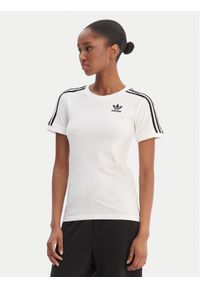 Adidas - adidas T-Shirt adicolor Classics 3-Stripes GN2913 Biały Regular Fit. Kolor: biały. Materiał: bawełna #1