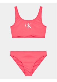 Calvin Klein Swimwear Strój kąpielowy KY0KY00029 Różowy. Kolor: różowy. Materiał: syntetyk