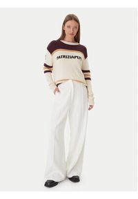 Patrizia Pepe Sweter 2K0352/K298-YA34 Écru Regular Fit. Materiał: syntetyk #4
