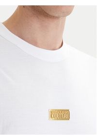 Versace Jeans Couture T-Shirt 80GAHT05 CJ00T Biały Regular Fit. Kolor: biały. Materiał: bawełna #3