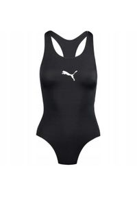 Puma - Damski Jednoczęściowy Kostium Kąpielowy Z Logo Racerback. Kolor: czarny #1