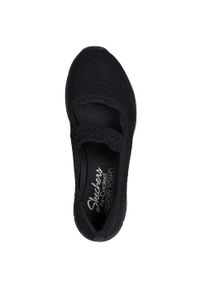 skechers - Mieszkania Skechers Seager - Cute N' Coy, Kobiety. Kolor: czarny. Materiał: materiał. Sport: fitness