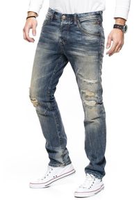 Tom Tailor - TOM TAILOR SPODNIE MĘSKIE AEDAN SLIM VINTAGE BLUE DENIM 6203519.00.12 COL. 1074. Stan: obniżony. Styl: vintage #3