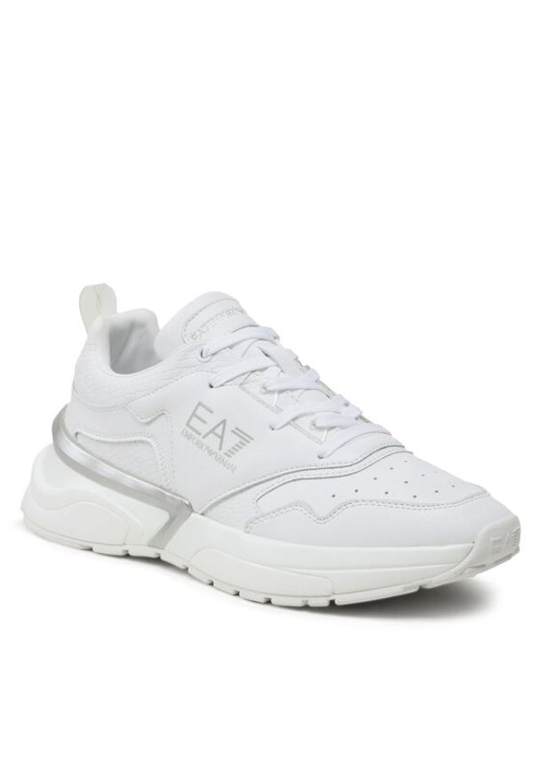 Sneakersy EA7 Emporio Armani. Kolor: biały. Materiał: skóra