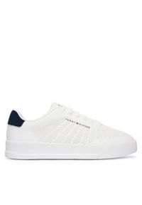 TOMMY HILFIGER - Tommy Hilfiger Sneakersy Th Court Knit FM0FM05823 Biały. Kolor: biały. Materiał: materiał #1