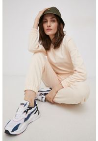 only - Only Bluza damska gładka. Okazja: na co dzień. Kolor: beżowy. Materiał: materiał, dzianina. Długość rękawa: długi rękaw. Długość: długie. Wzór: gładki. Styl: casual #5