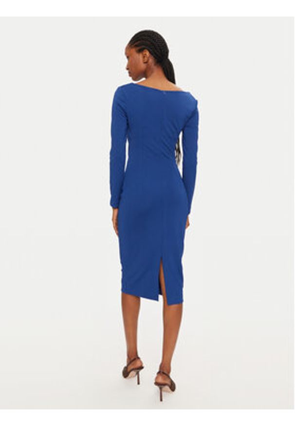 Rinascimento Sukienka koktajlowa 1000769355846 Niebieski Regular Fit. Kolor: niebieski. Materiał: syntetyk. Styl: wizytowy