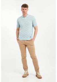 Karl Lagerfeld - Polo męskie z ażurowym logo KARL LAGERFELD. Typ kołnierza: polo. Wzór: ażurowy #3