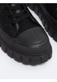 Big-Star - Trampki damskie wysokie czarne MM274625 906. Zapięcie: sznurówki. Kolor: czarny. Materiał: skóra ekologiczna. Szerokość cholewki: normalna. Obcas: na platformie. Styl: elegancki, klasyczny #3