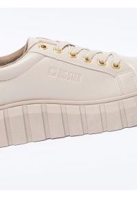 Big-Star - Sneakersy damskie beżowe MM274618 801. Kolor: beżowy. Materiał: jeans #5