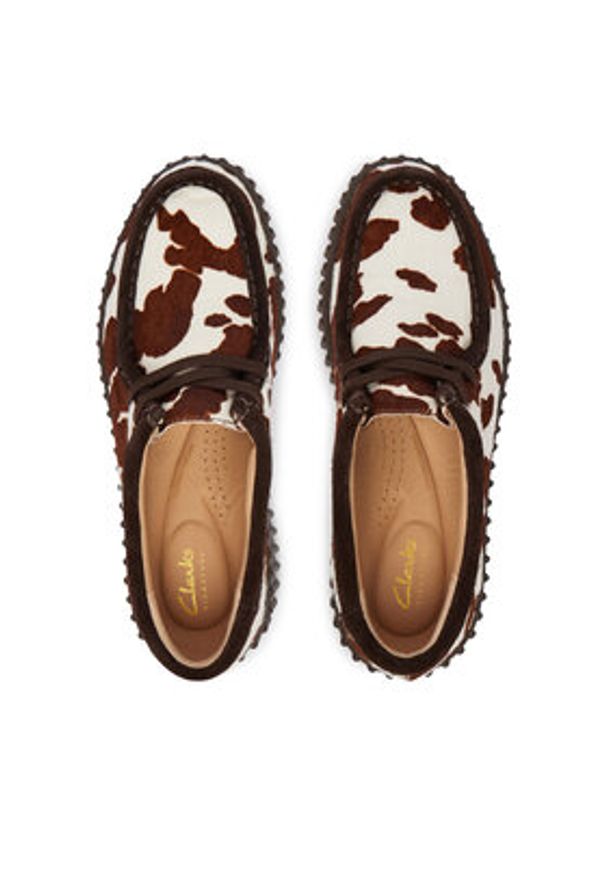 Clarks Półbuty Torhill Bee 26186666 Brązowy. Kolor: brązowy. Materiał: skóra