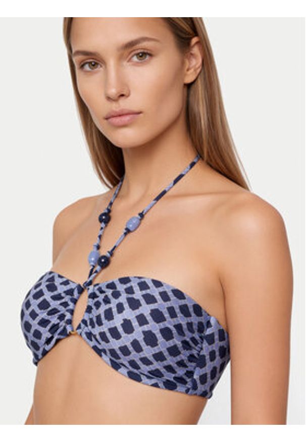 Seafolly Góra od bikini Marseille 31283-301 Granatowy. Kolor: niebieski. Materiał: syntetyk