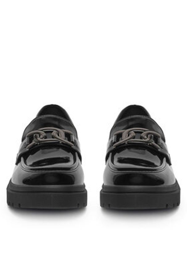 DeeZee Loafersy LZ24-01 Czarny. Kolor: czarny. Materiał: materiał, syntetyk