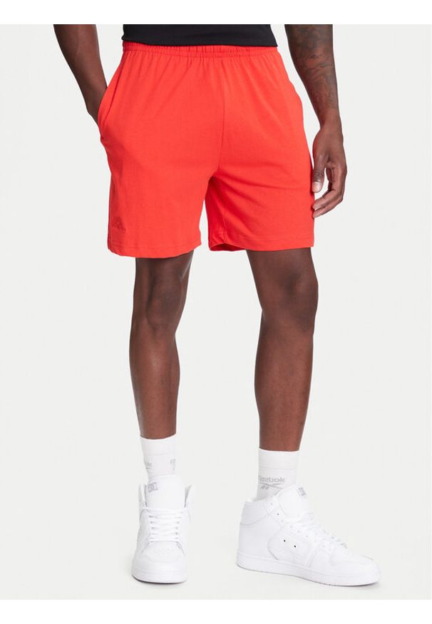 Kappa Szorty sportowe Logo Korpo Cabas 303HZE0 Czerwony Regular Fit. Kolor: czerwony. Materiał: bawełna. Styl: sportowy