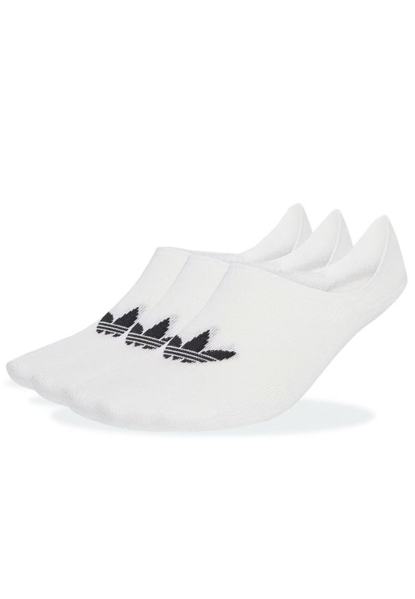 Adidas - Skarpetki adidas Originals Low Cut 3 Pairs JV7441 - białe. Kolor: biały. Materiał: nylon, elastan, poliester, bawełna