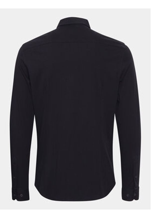 Casual Friday Koszula 20504841 Czarny Slim Fit. Okazja: na co dzień. Kolor: czarny. Materiał: bawełna. Styl: casual