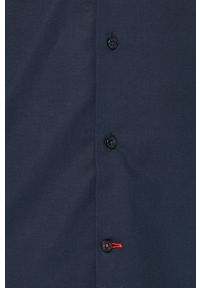 Tommy Hilfiger Tailored - Koszula. Typ kołnierza: kołnierzyk włoski. Kolor: niebieski. Materiał: tkanina. Wzór: gładki #5