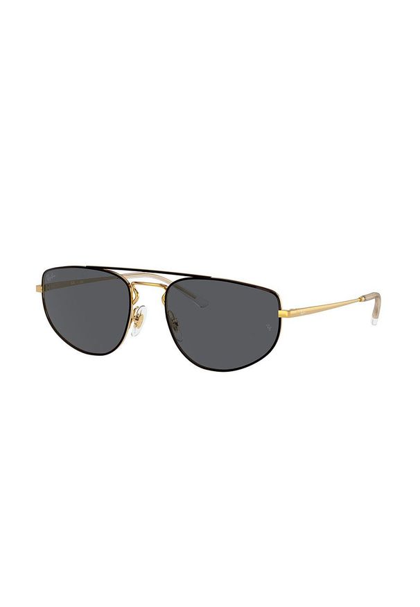 Ray-Ban - Okulary RB3668. Kształt: okrągłe. Kolor: czarny