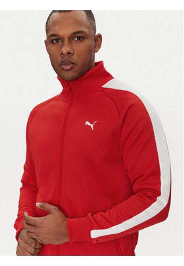 Puma Bluza T7 Always On 629587 Czerwony Regular Fit. Kolor: czerwony. Materiał: bawełna