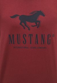 Mustang - MUSTANG Alex C Print MĘSKI T-SHIRT Russet Brown 1014083 8338. Wzór: nadruk #5