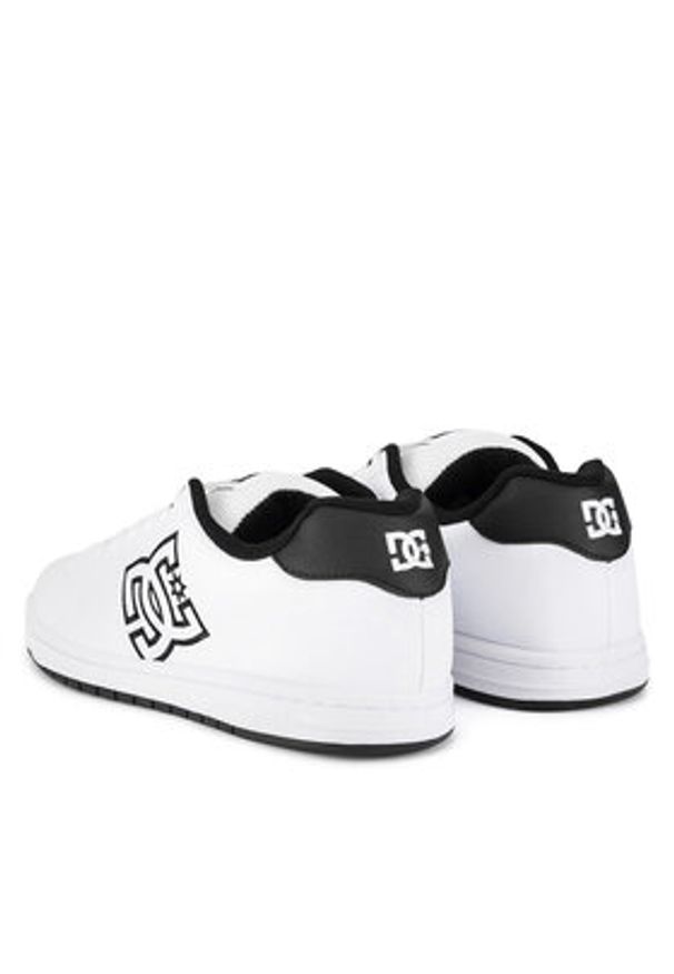 DC Shoes Sneakersy GAVELER SN ADYS100574-XWKW Biały. Kolor: biały. Materiał: skóra