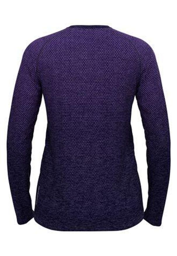 Koszulka damska Odlo ESSENTIAL SEAMLESS T-shirt crew neck l/s. Kolor: fioletowy. Długość rękawa: długi rękaw