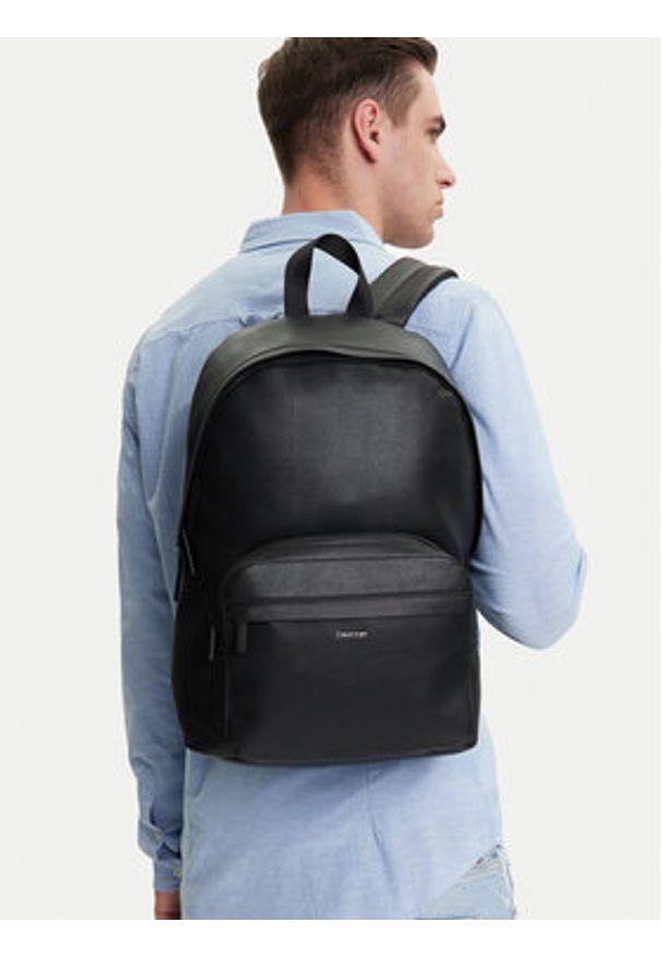 Calvin Klein Plecak Ck Must Round Bp K50K513049 Czarny. Kolor: czarny. Materiał: skóra