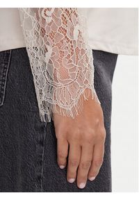 Vero Moda Bluzka Milla 10334620 Beżowy Loose Fit. Kolor: beżowy. Materiał: syntetyk #2