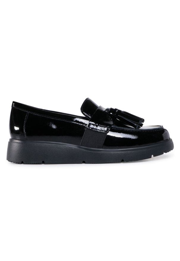 Geox Loafersy D Arlara A D04LCA 00067 C9999 Czarny. Kolor: czarny. Materiał: skóra, syntetyk