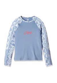 Koszulka UV Roxy Jr Aloha LS dla dzieci rozmiar 164. Kolor: niebieski. Materiał: materiał #1