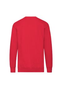 FRUIT OF THE LOOM - Lekka Bluza Rozpinana Unisex Dla Dorosłych. Kolor: czerwony