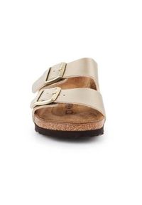 Klapki damskie Birkenstock Arizona BS. Kolor: żółty. Materiał: skóra, materiał, syntetyk