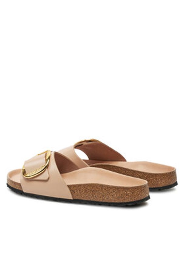 Birkenstock Klapki Madrid Bb Lena 1026496 Beżowy. Kolor: beżowy. Materiał: lakier, skóra